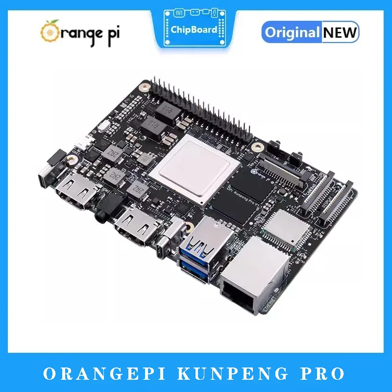 Imagem -03 - Orangepi Kunpeng Pro Development Board Suportes de Potência Computacional Sistemas Pré-instalados 4k Duplos 8tops