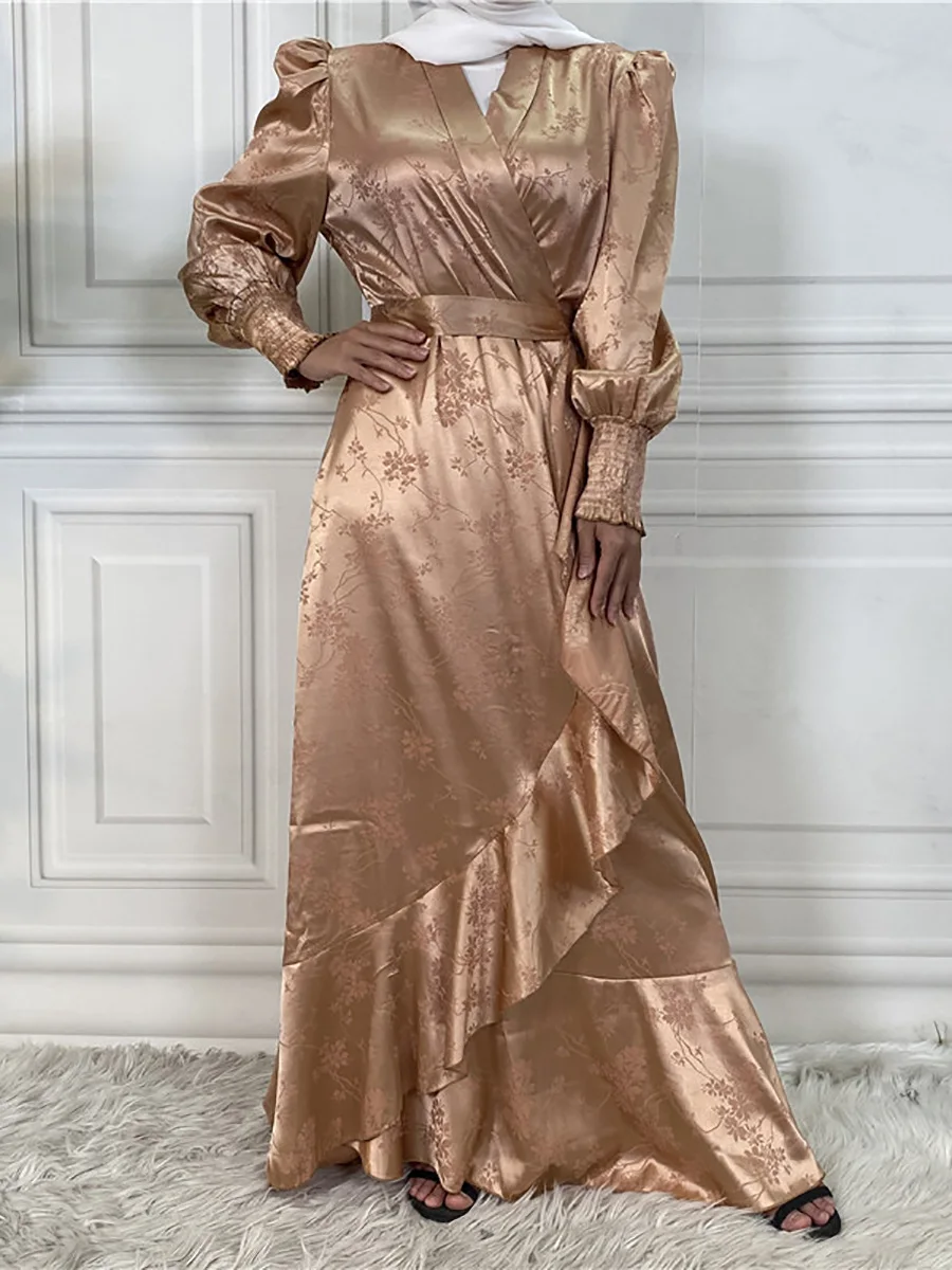 Modest Abaya Ramadan Musulman De Mode Maxi Robe Turkey Kaftan Islamic Clothing Muslim For Women Hijab Dress Caftan Vestidos