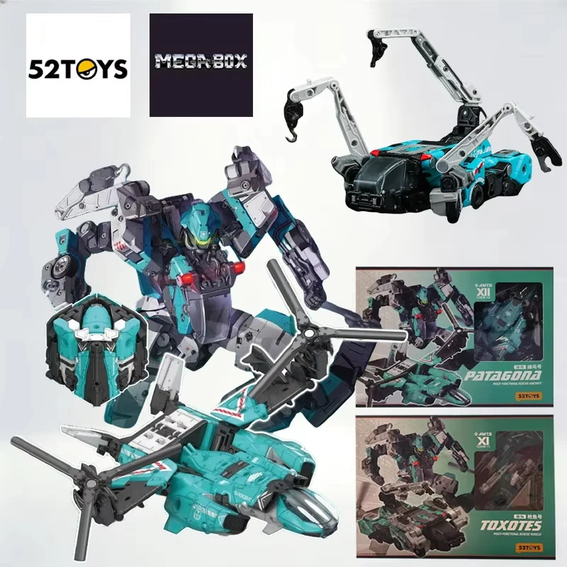 52TOYS BEASTBOX IB14 Gunfish & IB5 Hummingbird Mecha Modellbausatz Zusammengebauter Beweglicher Verwandelbarer Roboter-Spielzeug für Alle Altersgruppen