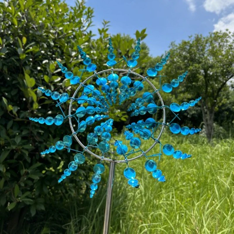 Wind Spinner,Windmill Rotating,Garden Decoration Outdoor Metal Garden Art Outdoor Decor