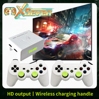 X7 Magic Linux Portable Video Game box Console 2.4G Wireless Tv Stick Retro For PSP  Family 4K 64+256G 12000 GAMES With bracket