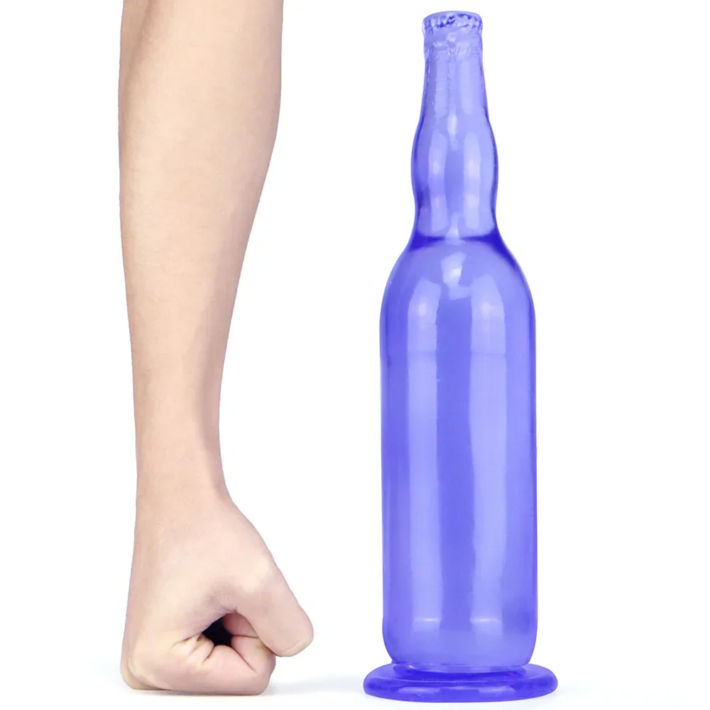 

Giant Beer Bottle Dildo Huge Anal Expander Strong Suction Beads Anus Butt Plug Anal Dilator Sex Toy for Women Men Adult Bdsm Toy