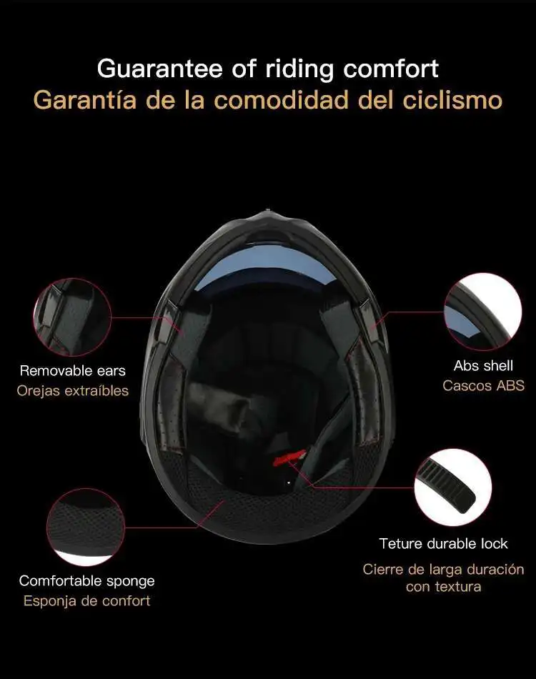 Motorbike Helmet DOT Flip Up  Double Lens Unisex Helmet With Visor  Cross Section Helmet  Modular Flip Helm Motorcycle Helmets
