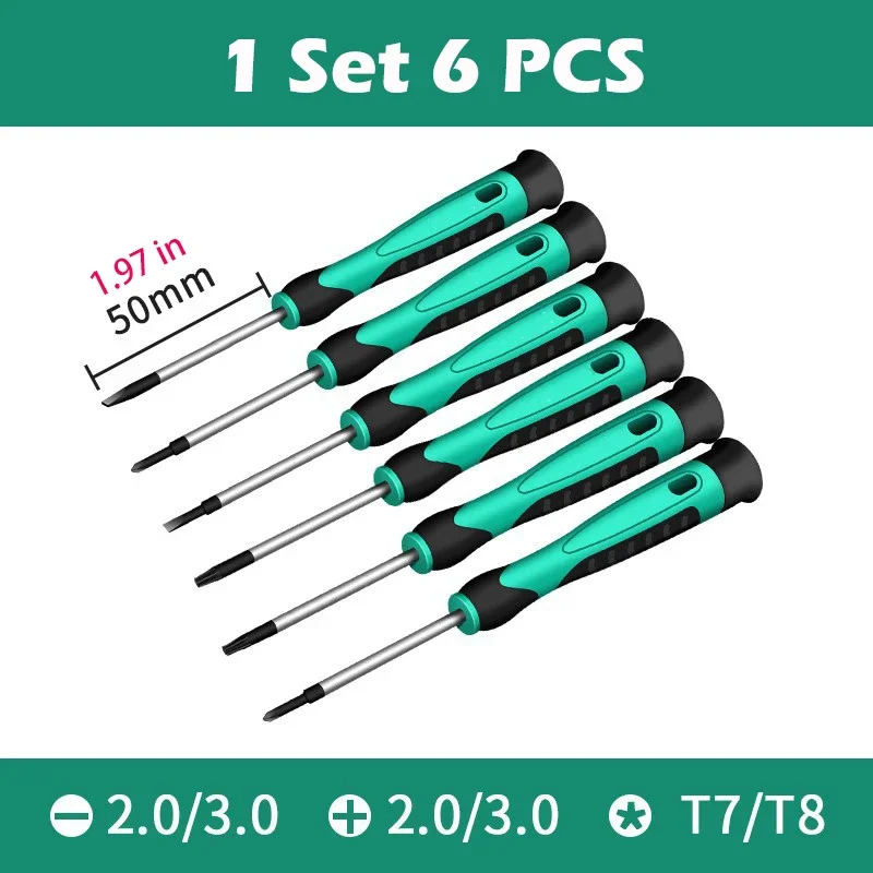 

Профессиональные инструменты для прецизионного обслуживания инструментов, реквизит для обслуживания компьютерной камеры, наборы электронных отверток из 6 предметов