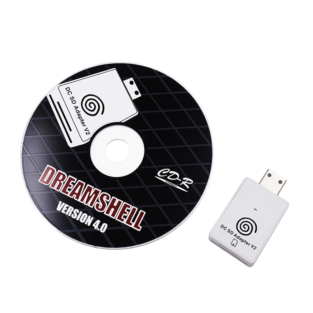 TF/SD Card Reader Adaptor + CD with DreamShell_Boot_Loader for DC Dreamcast Game Consoles