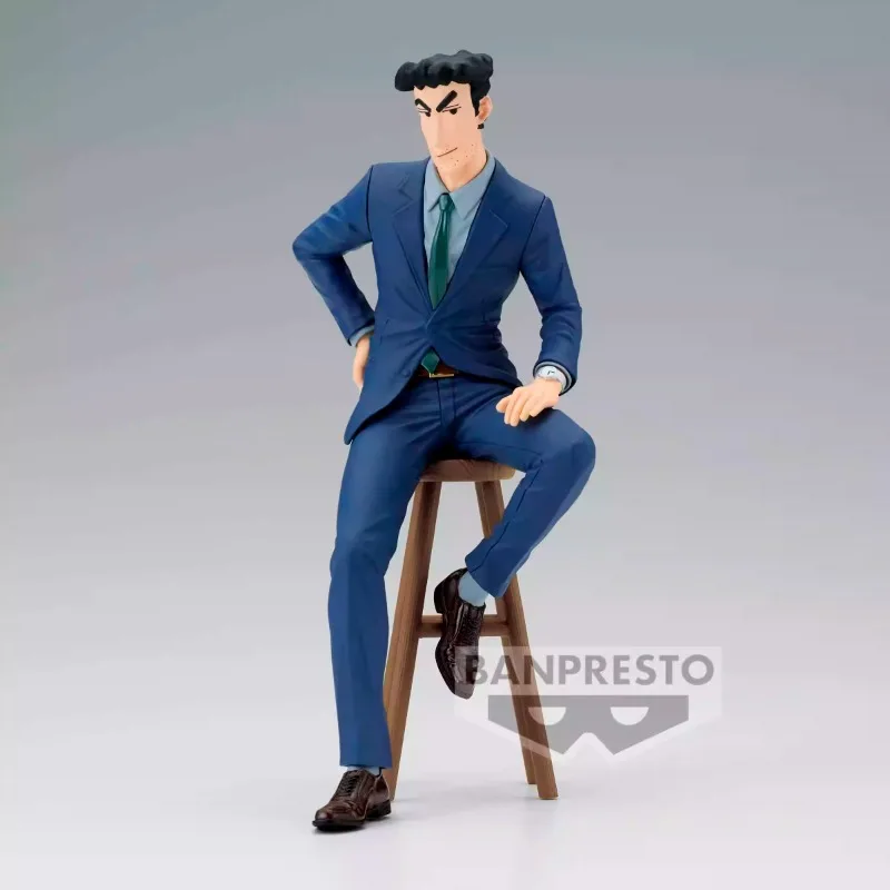 Disponibile Bandai BANPRESTO Crayon Shin-chan Nohara Hiroshi Suit seduto animazione Action Figure giocattolo modello regalo collezione Hobby