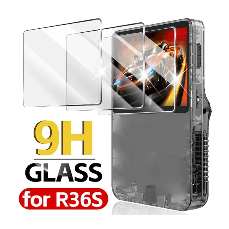 3-1PCS Screen Protector For R36Max Game Console Anti-scratch Tempered Glass For R36 Max Protective Film Game Console Accessories
