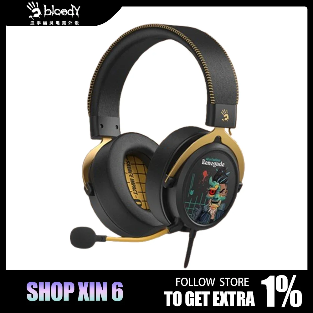 Bloody MR595 Headphone 4 Mode Wireless Bluetooth Headset Esports Gaming Headphones Gamer Head Set Pc Accessories Game Man Gifts