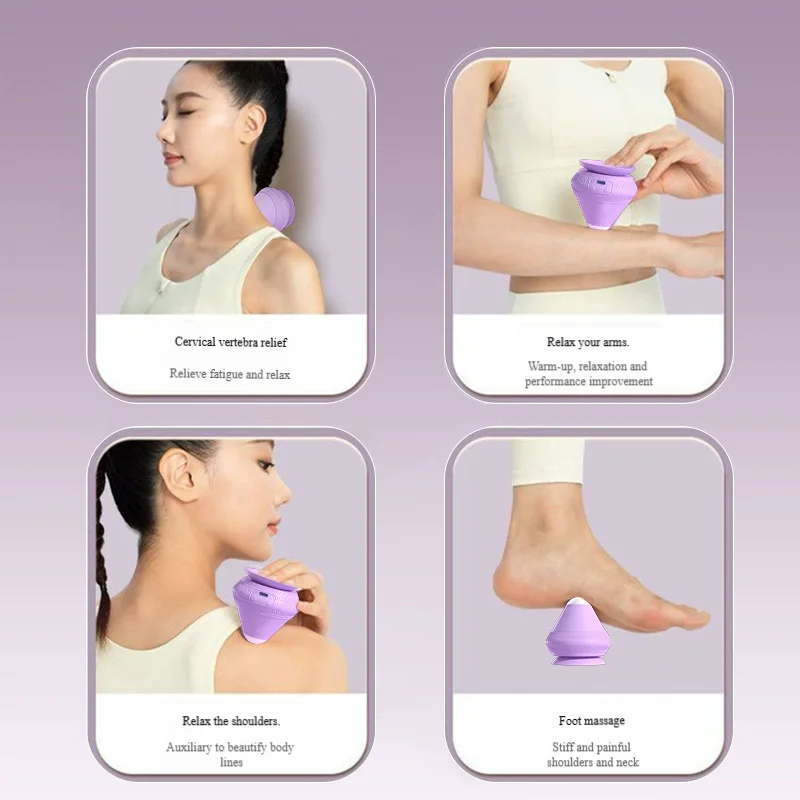 

Professional Electric Suction Massage Ball with Heat Vibration for Muscle Pain Relief Myofascial Release Back Feet Neck Shoulder