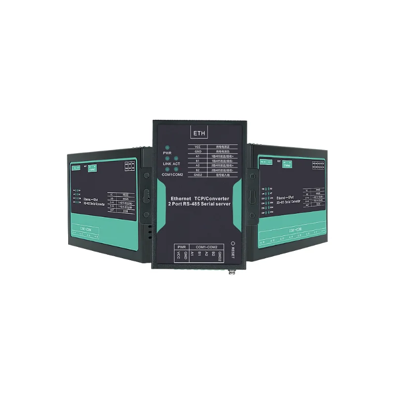 Multi channel RS232/485 to Ethernet serial port server industrial grade network port communication Modbus gateway module