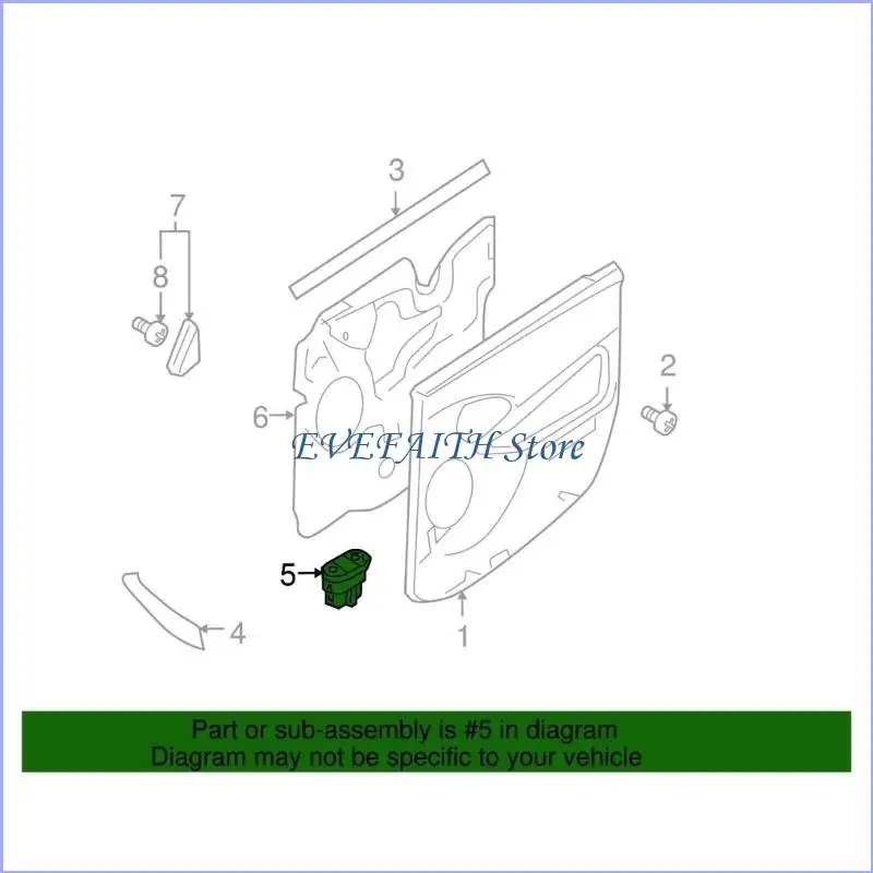 

124B Power Window Switch Front Right Rear 7S4Z14529C YS4Z14529CA 1S9143 387326 SW7221