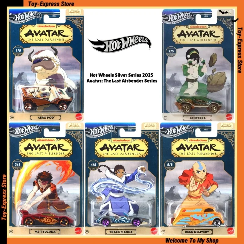 

Hot Wheels Silver Series 2025 Avatar: The Last Airbender Series Hotwheels 1/64 Модель автомобиля Коллекционная литая под давлением сплав для мальчиков Детские игрушки
