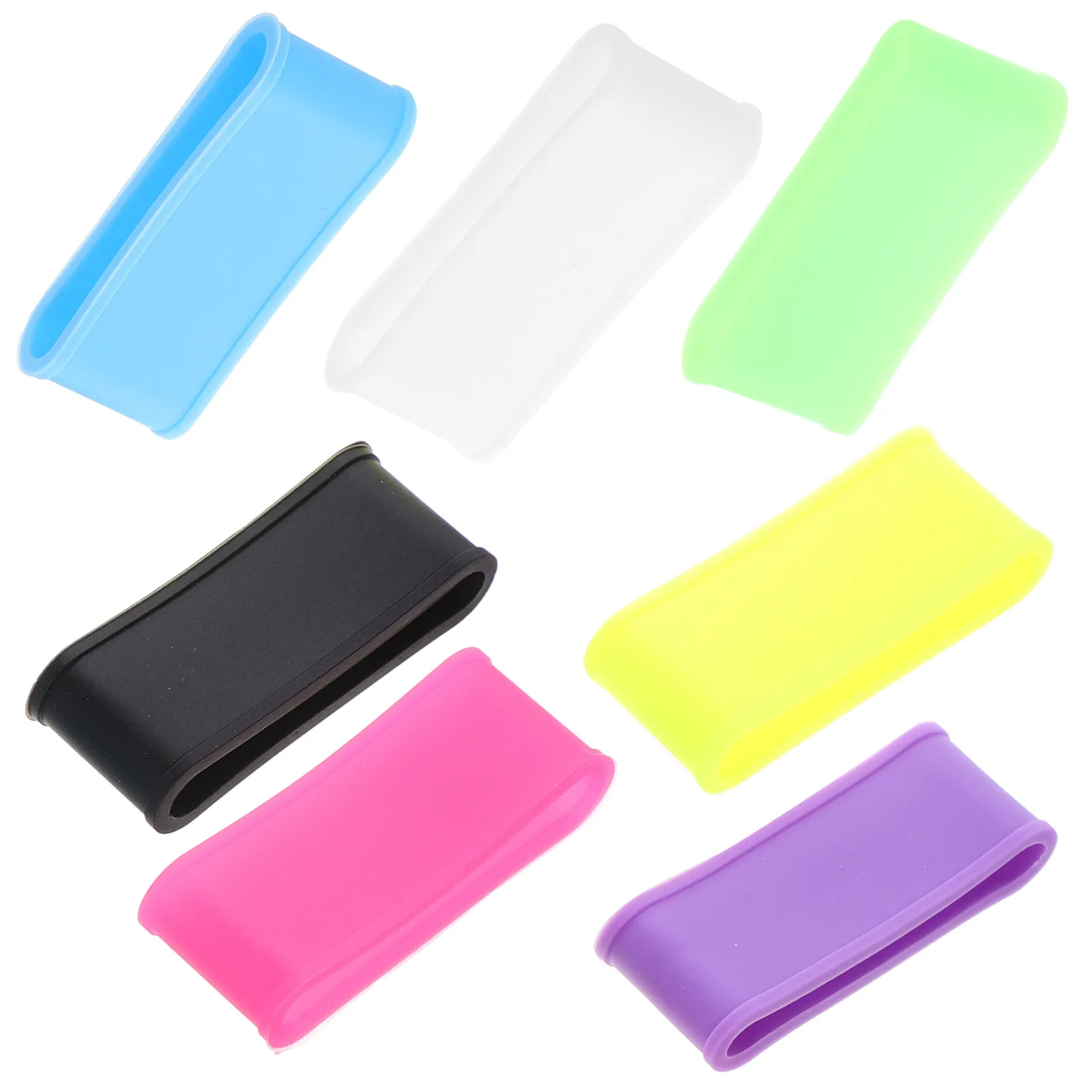 

7Pcs Racket Grip Rings Badminton Tennis Grips Reusable Silicone Bands Sweat-Absorbing for Stable Handling and Precision