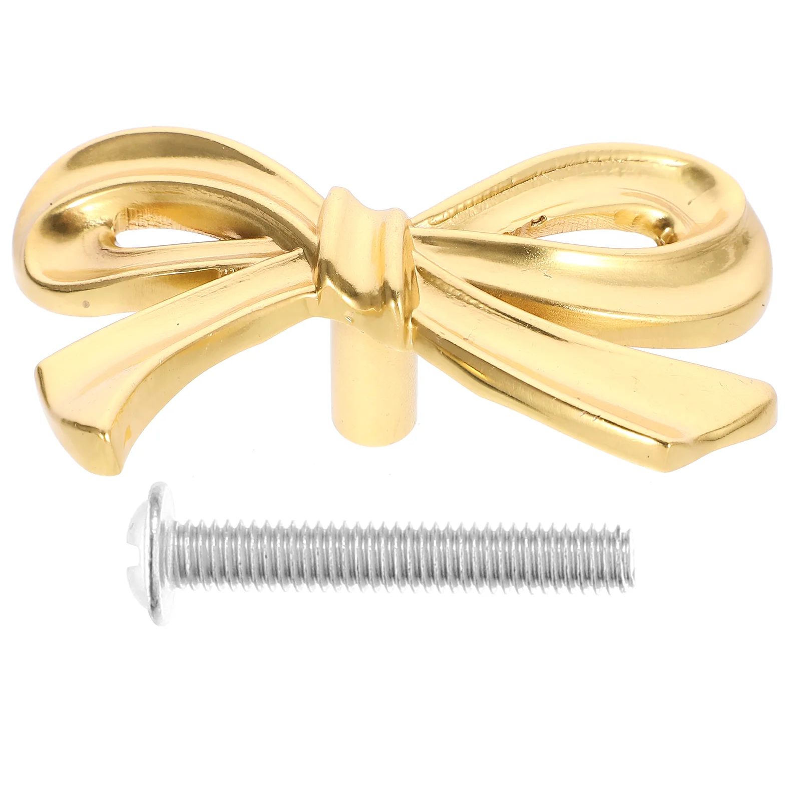 

Gold Bows Drawer Door Dresser Knob Decorative Decorate Wardrobe Handle Cabinet Miss