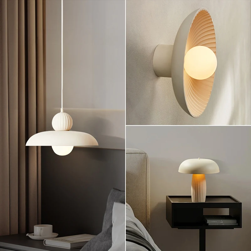 

Italian designer's new medieval wabi-**** French style living room bedroom study cream wind table lamp wall lamp chandelier