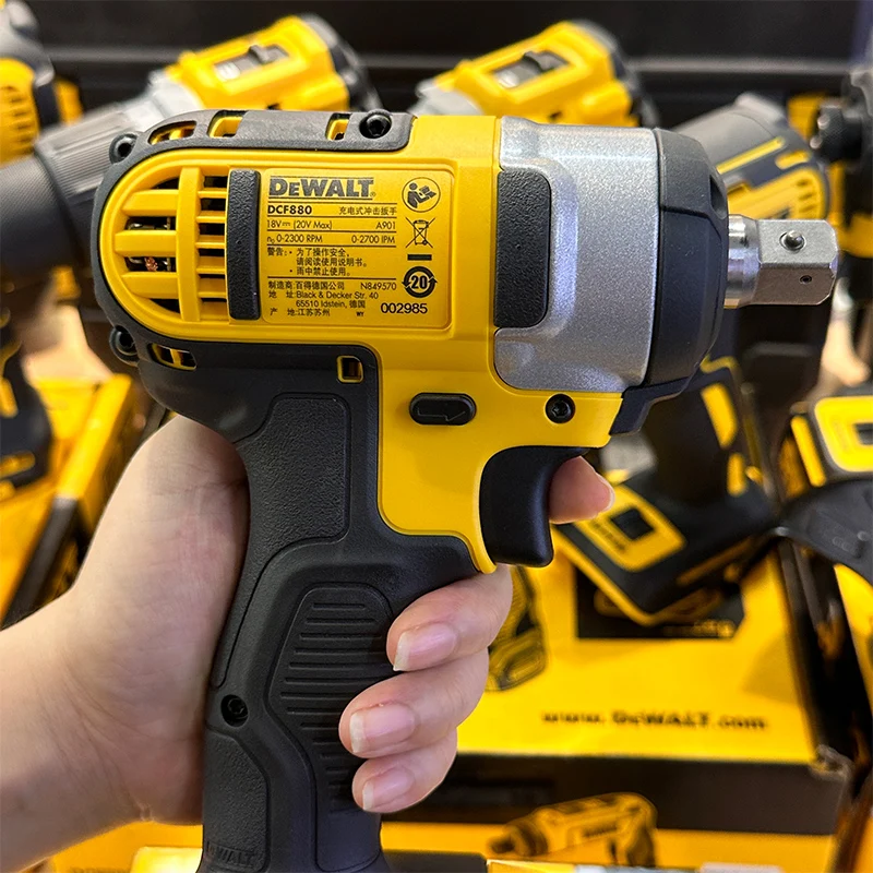 DEWALT DCF880 Cordless Impact Wrench 20V Original 2300RPM Rechargeable 13MM Electric Lithium Battery Wrench 203Nm Power Tools