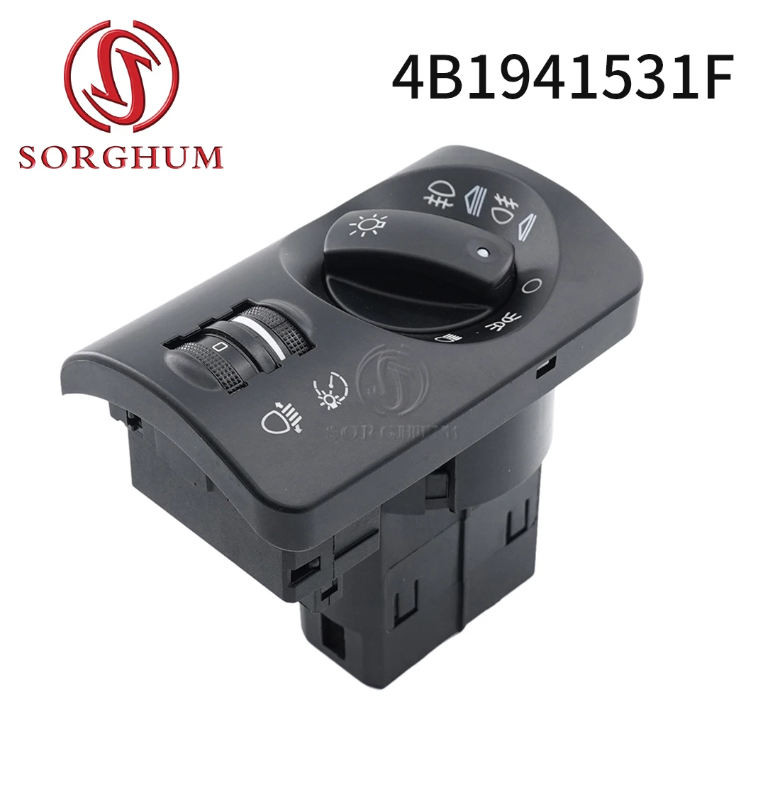 

Sorghum 4B1941531F Styling Headlight Fog Lamp Control Switch Knob For Audi A6 S6 C5 3XUB Avant Allroad 4B1941531F-ZC 4B1941531D