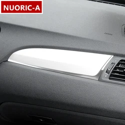 Stainless Steel Car Styling Co-pilot Dashboard Strip Trim Cover For BMW X3 F25 2011-17 X4 F26 2014-2017 LHD Interior Sticker