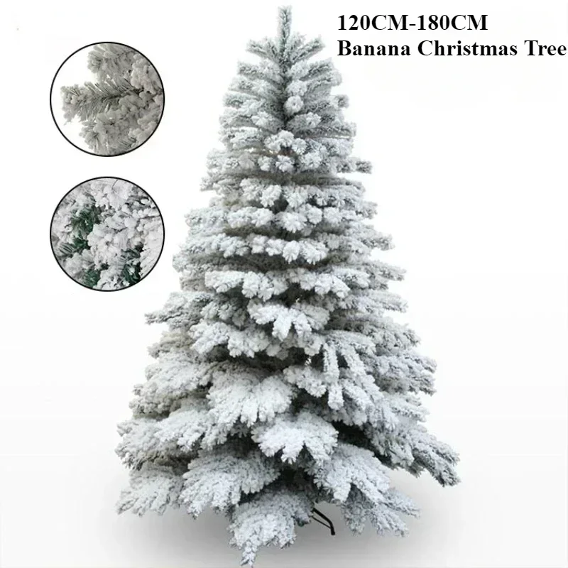 

PVC Christmas Tree Snowflake Encrypted White Christmas Tree Holiday New Year Party Christmas Decorations1.2M/1.5M/1.8M