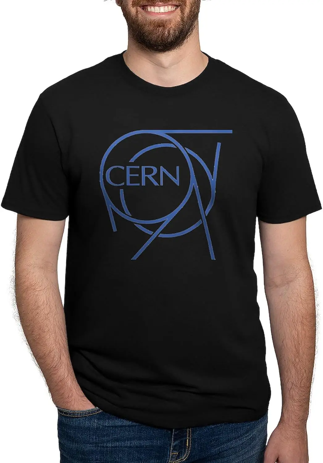 CafePress CERN_Logo T Shirt Men's Deluxe Tri-Blend Shirt