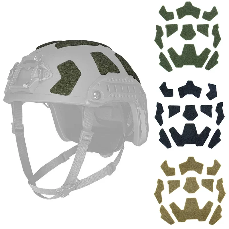 11pcs/set FAST Helmet Magic Sticker Airsoft Helmet Patches Hook and Loop Sticky for FAST Outdoor Hunting Accessories