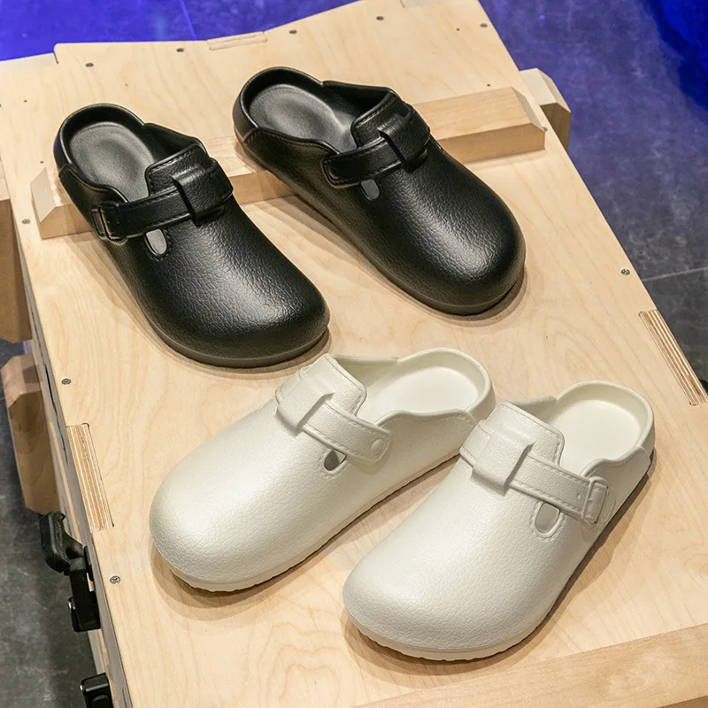 

Женские летние шлепанцы из ЭВА с закрытым носком, удобные тапочки без шнуровки, легкая дышащая домашняя обувь, пляжная домашняя быстросохнущая конструкция