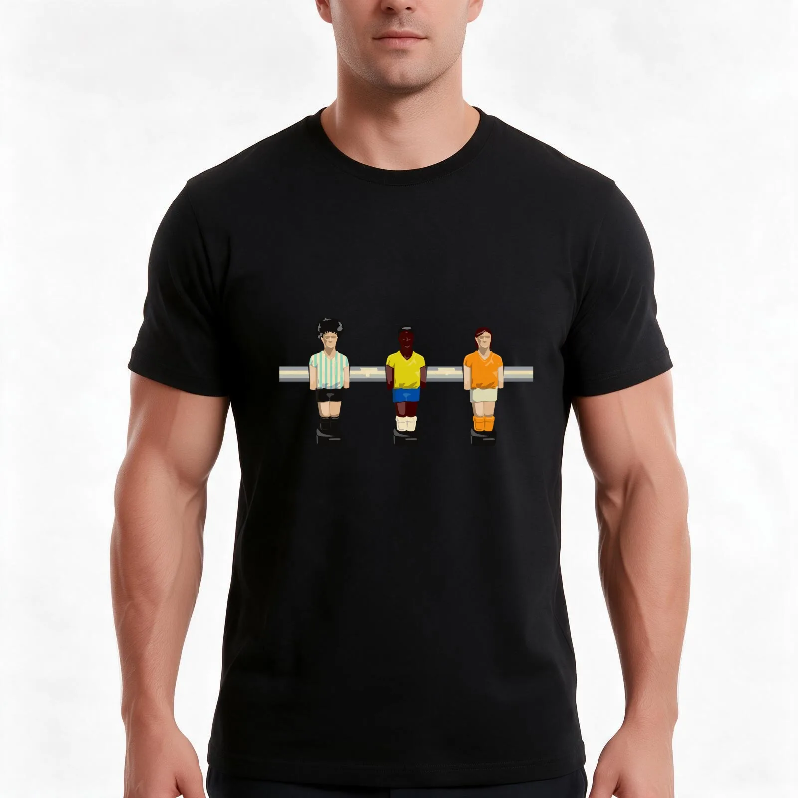 Table Football Dream Team T-Shirt, Summer Casual Cotton Tee, Oversized Streetwear Tops, Vintage Graphic Print, Unisex Men Women