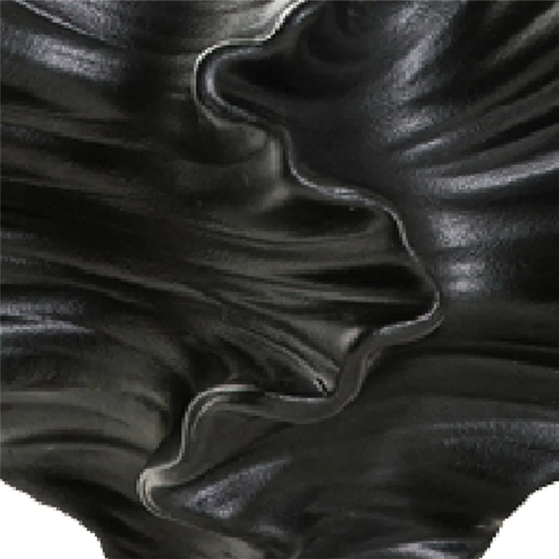 حاوية فنية شمالية للزهور ، مزهرية مرجانية من السيراميك ، عشب السهوب ، غرفة المعيشة ، ديكور مركزية على الطاولة ، أسود