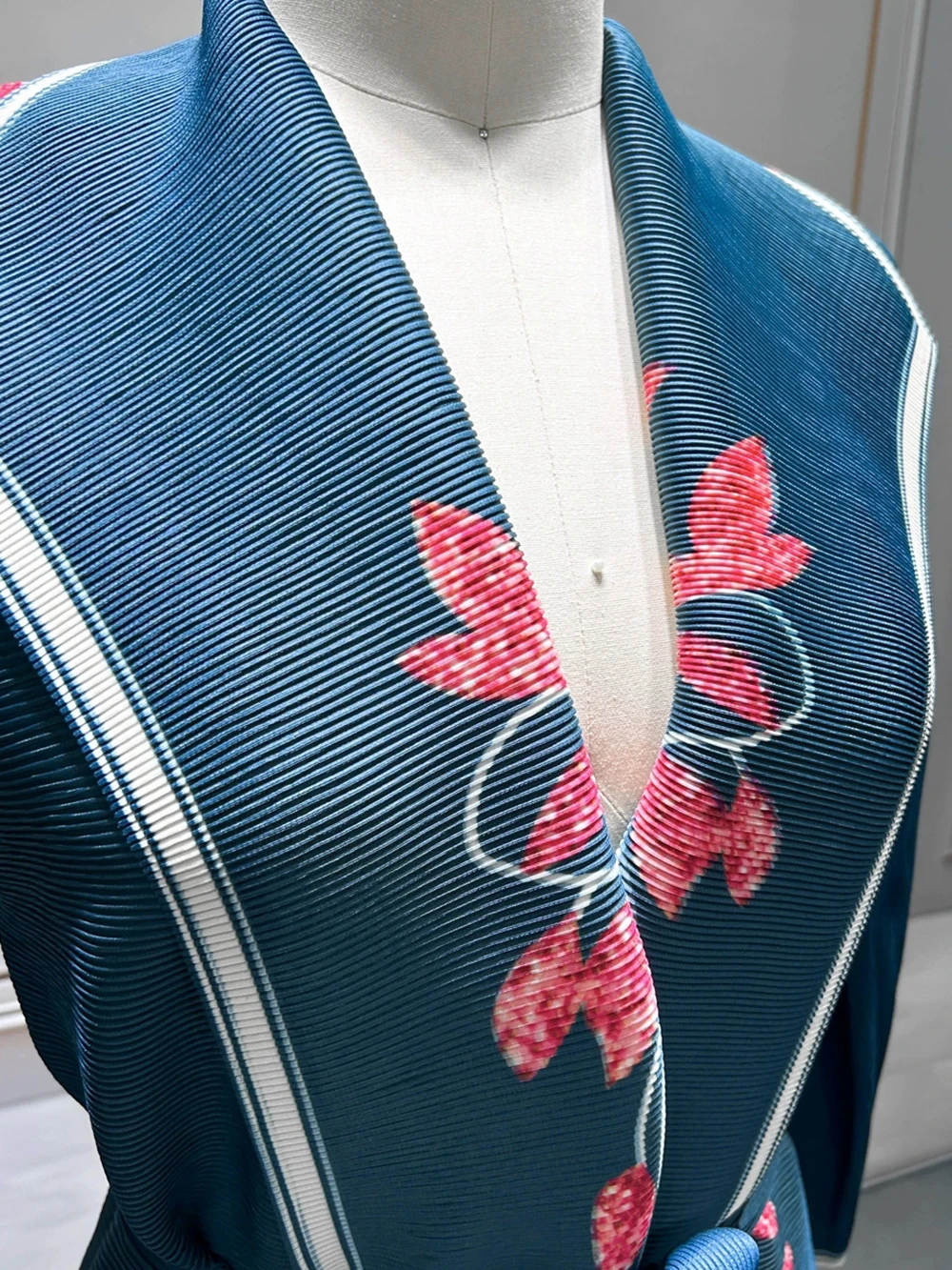 Nahen Osten Muslimischen Mode Plissee Gedruckt Robe Abaiyya Gedruckt Langarm Jacke frauen Kleidung-GZXX1017