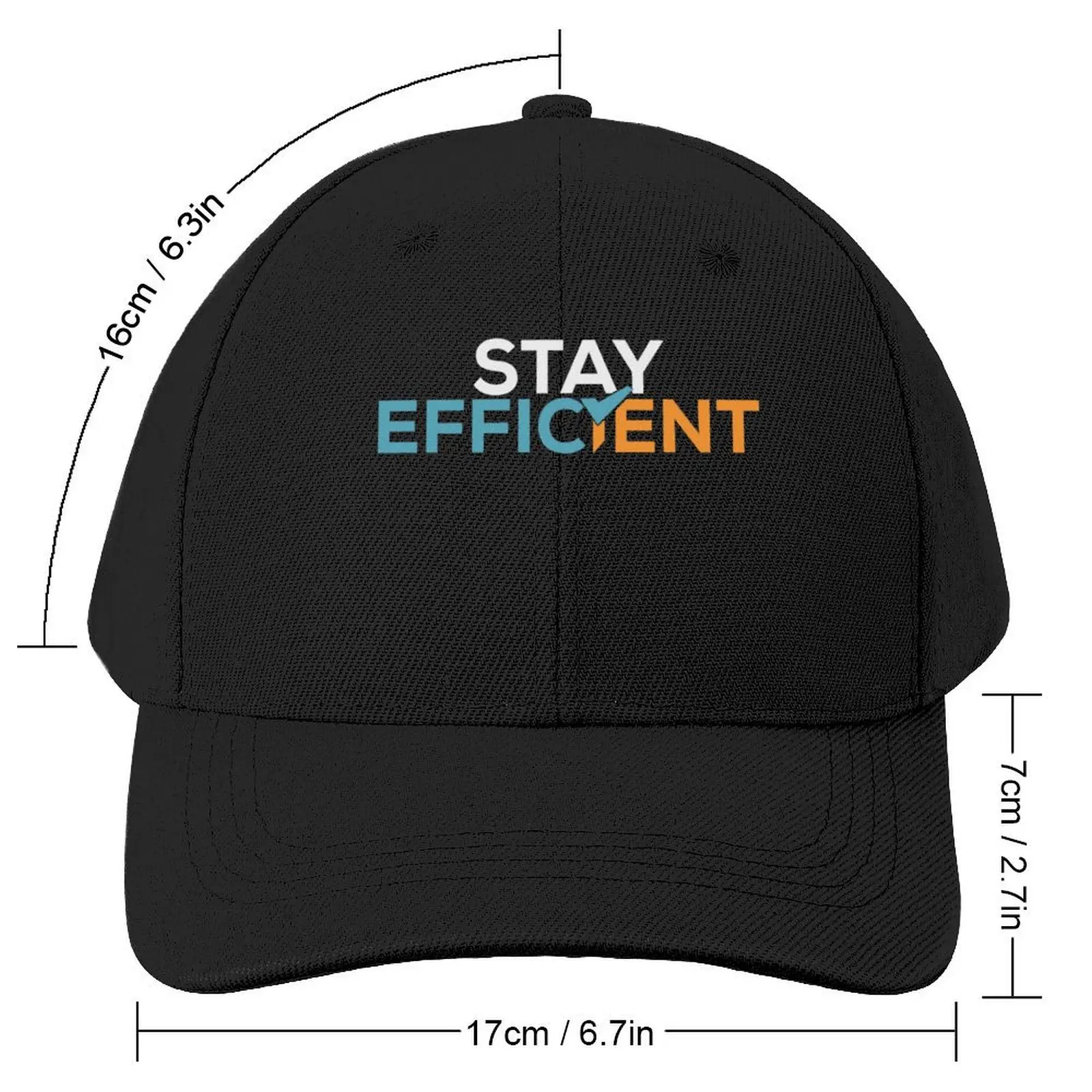 FICSIT Stay Efficient Motto Baseball Cap Custom Cap Beach black Women's Hats 2024 Men's