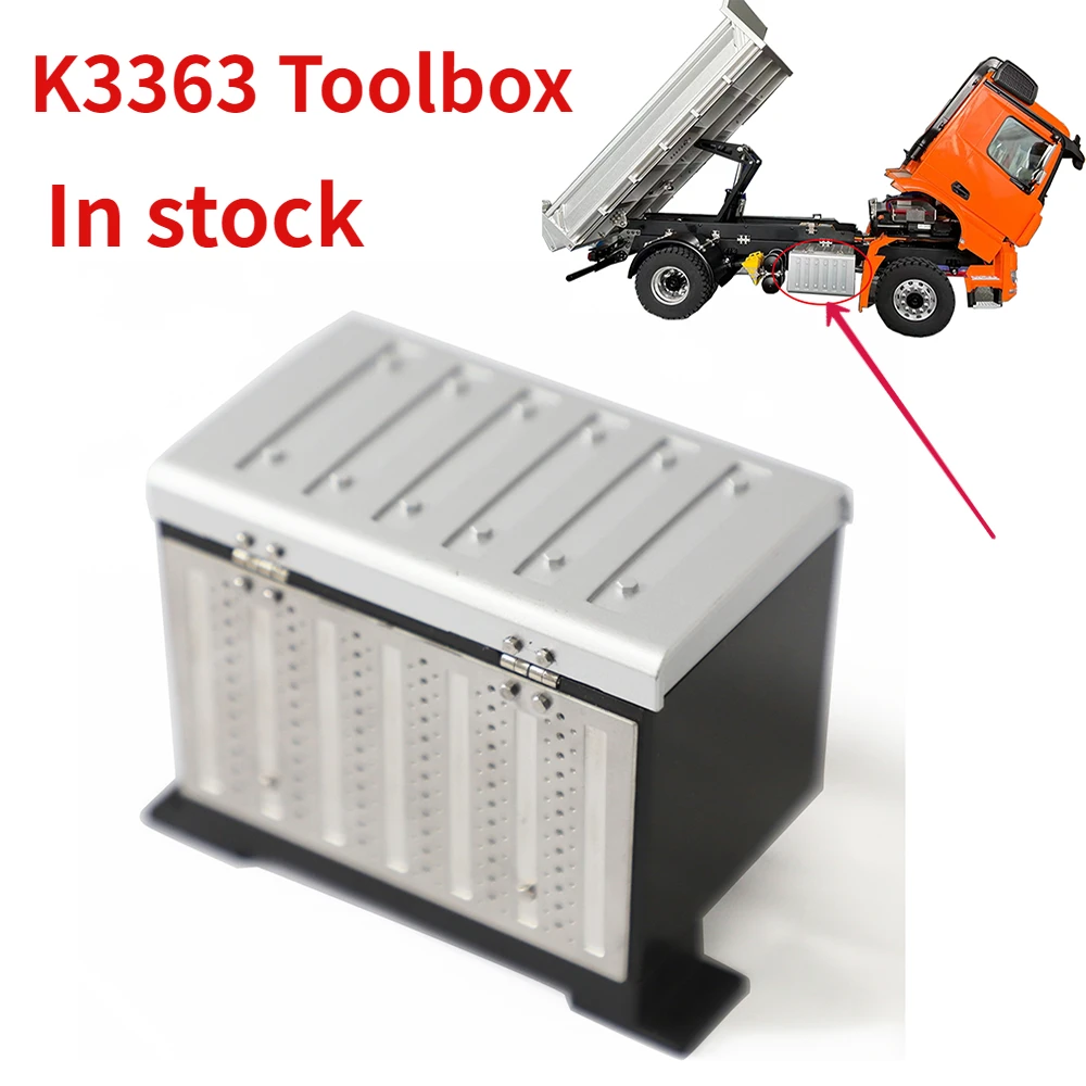 

In Stock K3363 Accessories Toolbox RC 1/14 Engineering Hydraulic Tipping Dump Truck Toolbox Accessories Cablit K3363