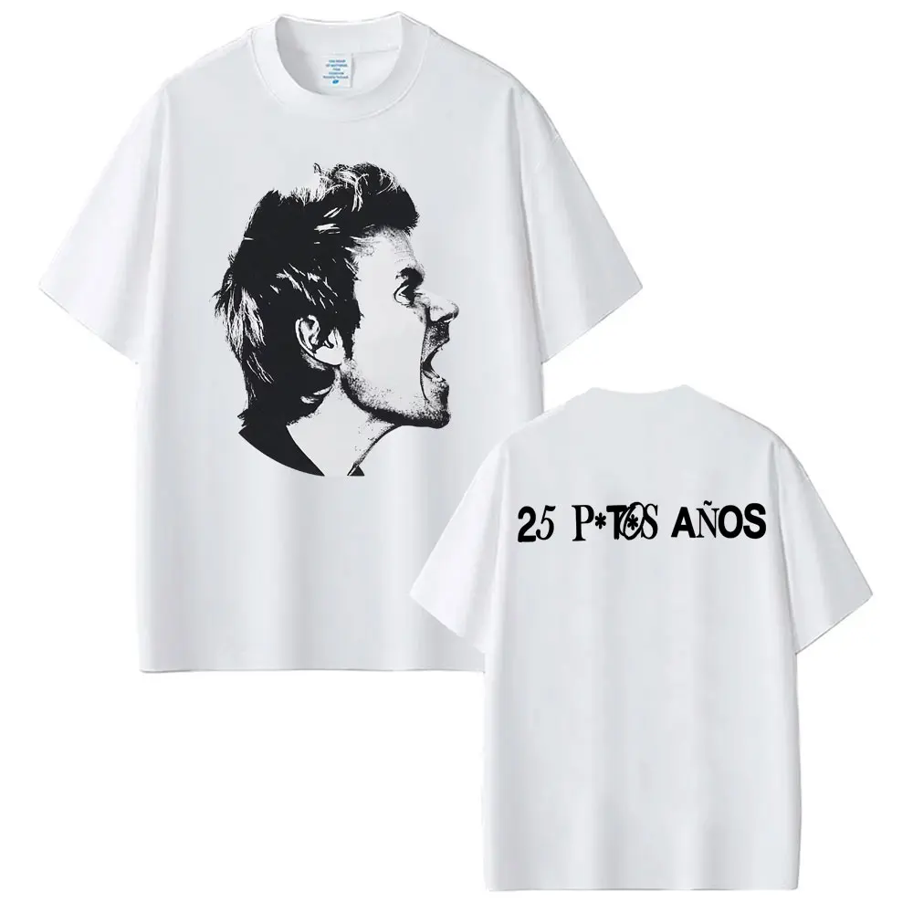 Dani Martín Concierto 25 Años Album T-shirts Men Women Vintage High Street Hip Hop T Shirt Cotton Short Sleeve T-shirt Tops