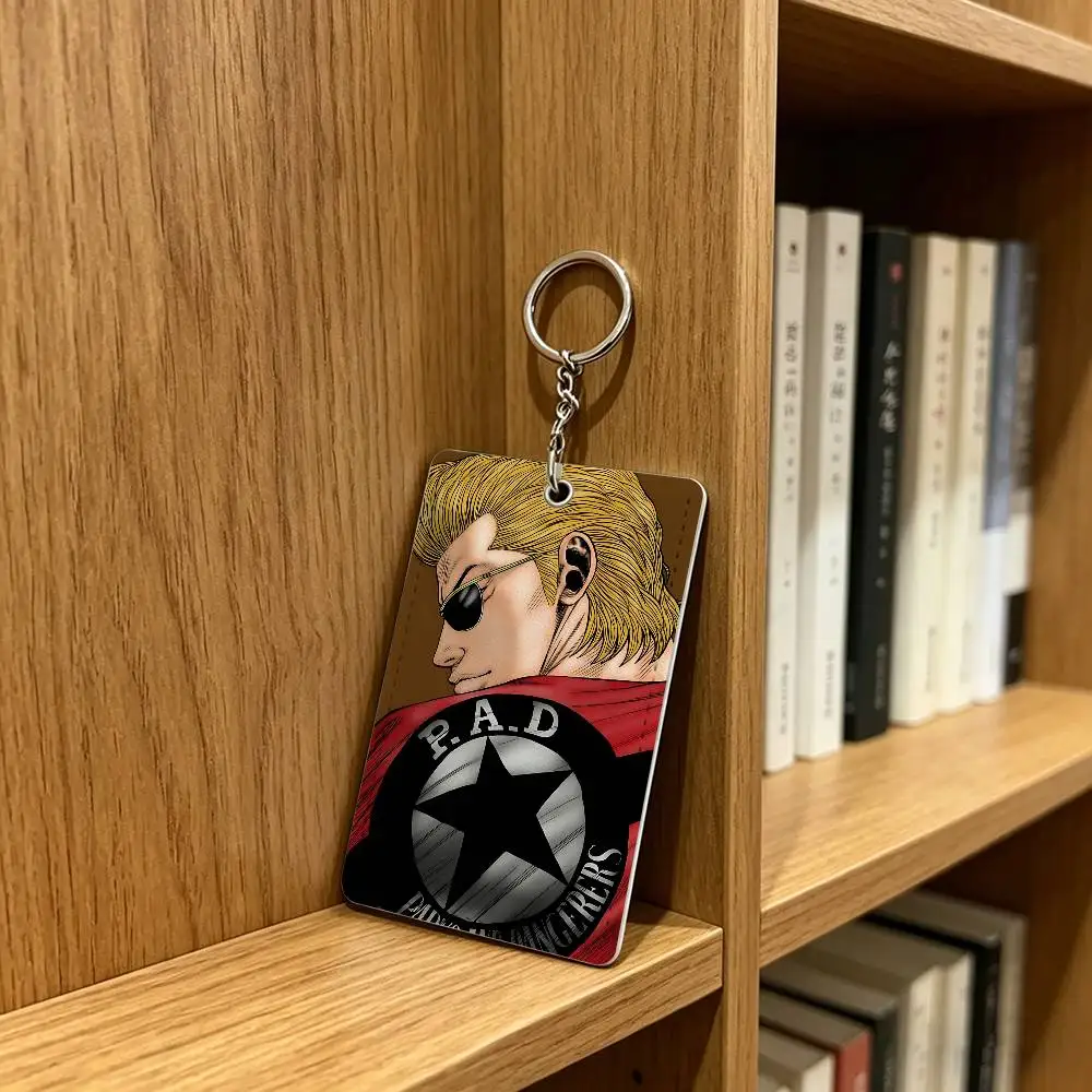 W-Worst C-Crows Zero Comics Card Holder Men And Womenn Universal Antirust Keychain Learther Access Drop Key Tag Ring image 5