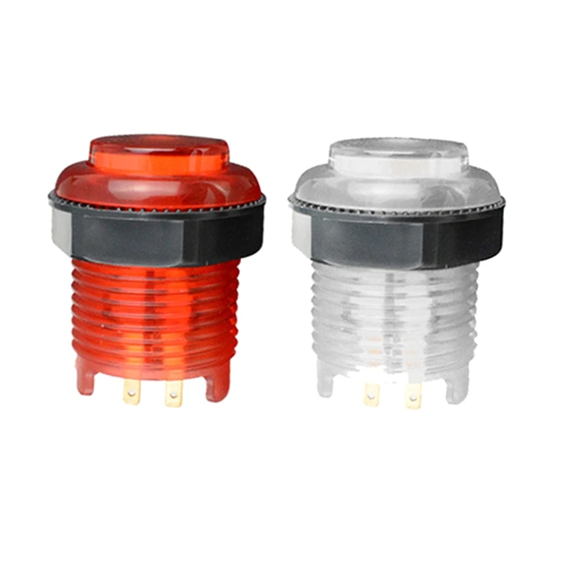 

1PCS Illuminated Led Push Button 28Mm Nut With 4Pin Light Cable For Zero Delay Board Arcade Game Machine Parts B