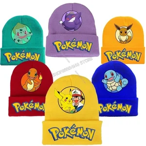 Mũ len Pokémon, hình Pikachu, phim hoạt hình Skullies Anime, Boys and Girl 8 Bán hàng chính Pikachu Hip - №4