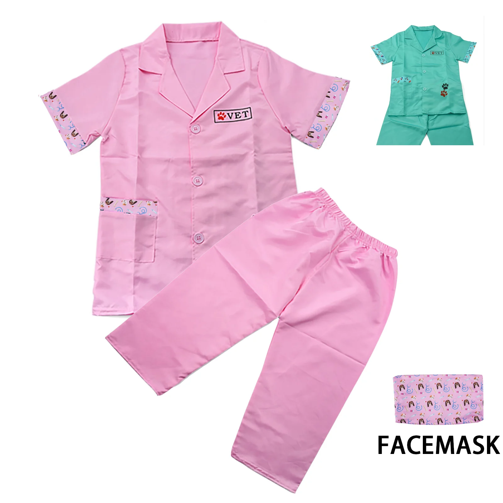 Costume di Halloween medico veterinario gioco di ruolo Costume Set bambini Pet Vet Doctor Costume finta di giocare vestire