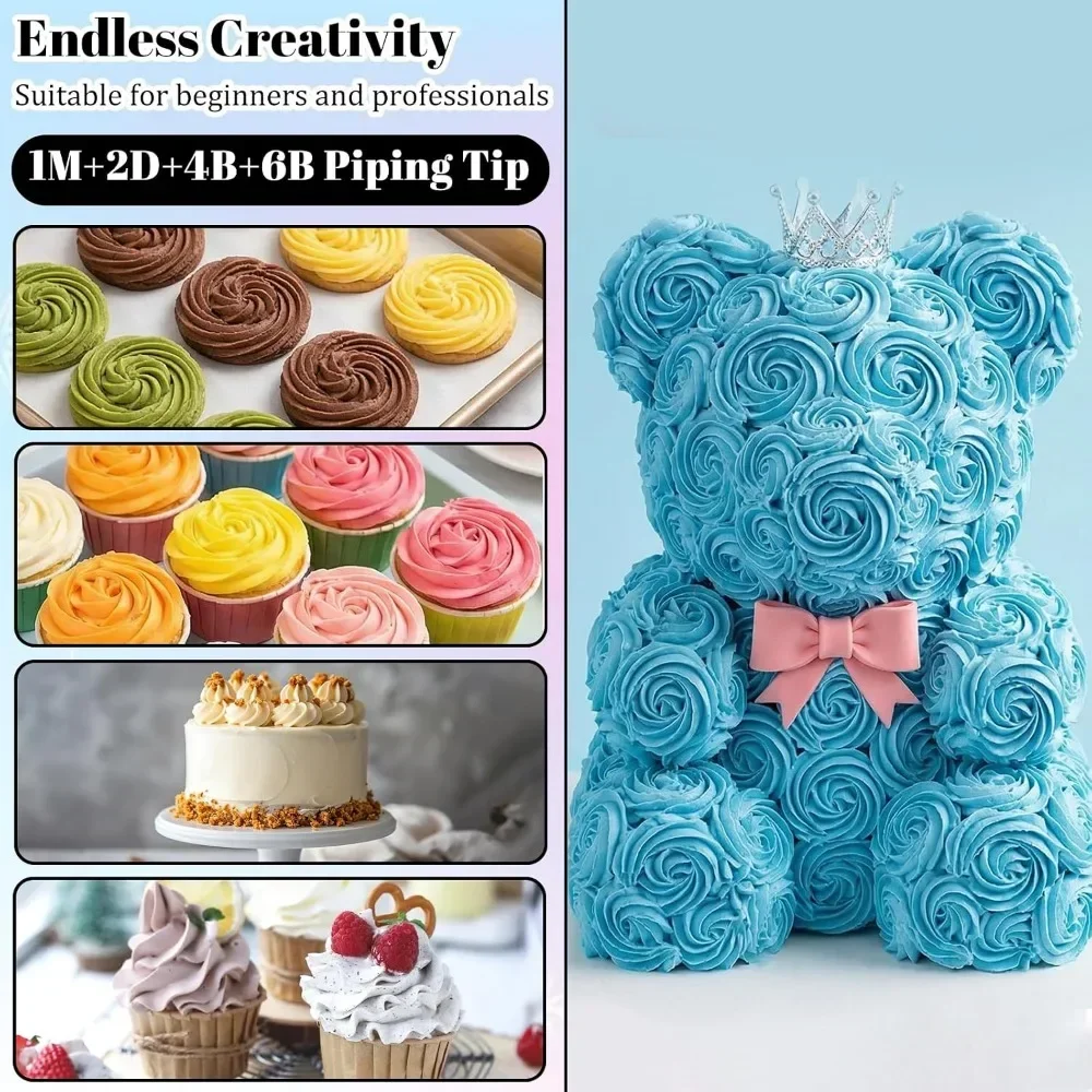 Large Piping Tips Set, 4PCS St - Decorating Tip Set recensione e prezzo