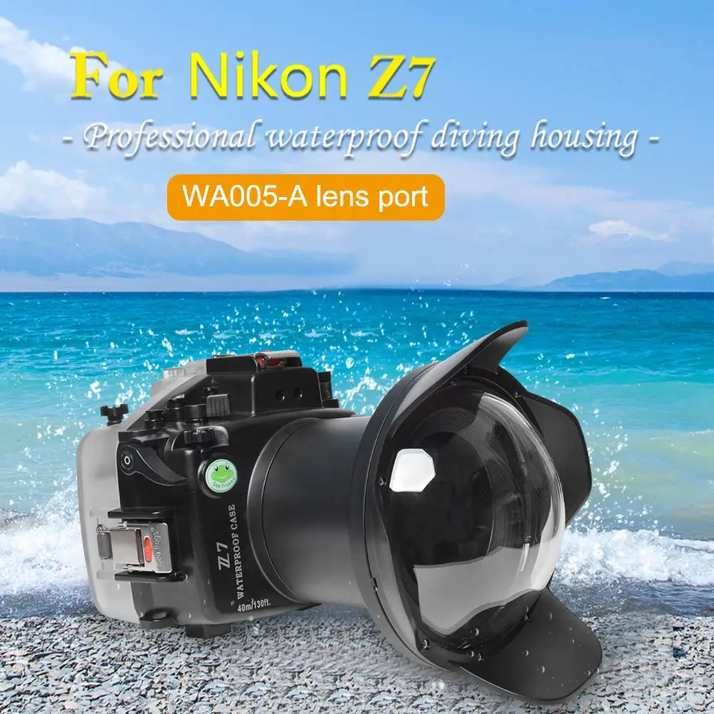 Seafrogs IPX8 Waterproof 130fit/40m Professional Camera Housing For Nikon Z7 24-70mm 16-35mm 8-15mm Surfing Swimming Diving Case