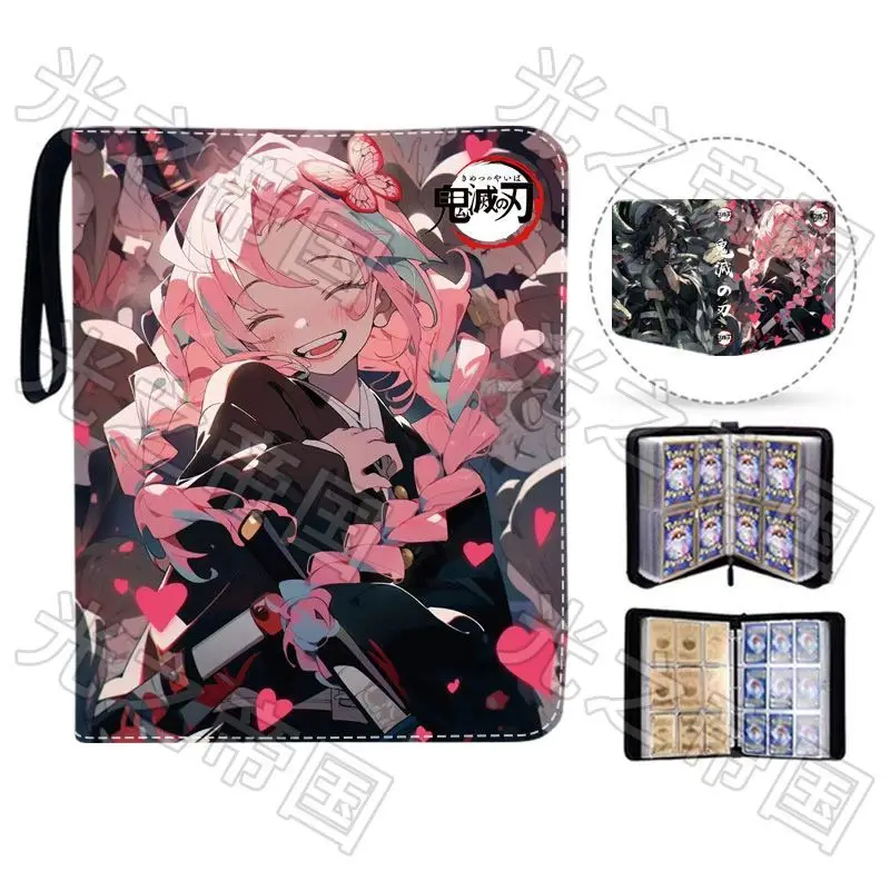 DIY 귀멸의 칼날 카드북 렌고쿠 시네쥬로 아가츠마 젠이츠 카마도 탄지로 카드 앨범 애니메이션 컬렉션 액션 피규어 선물