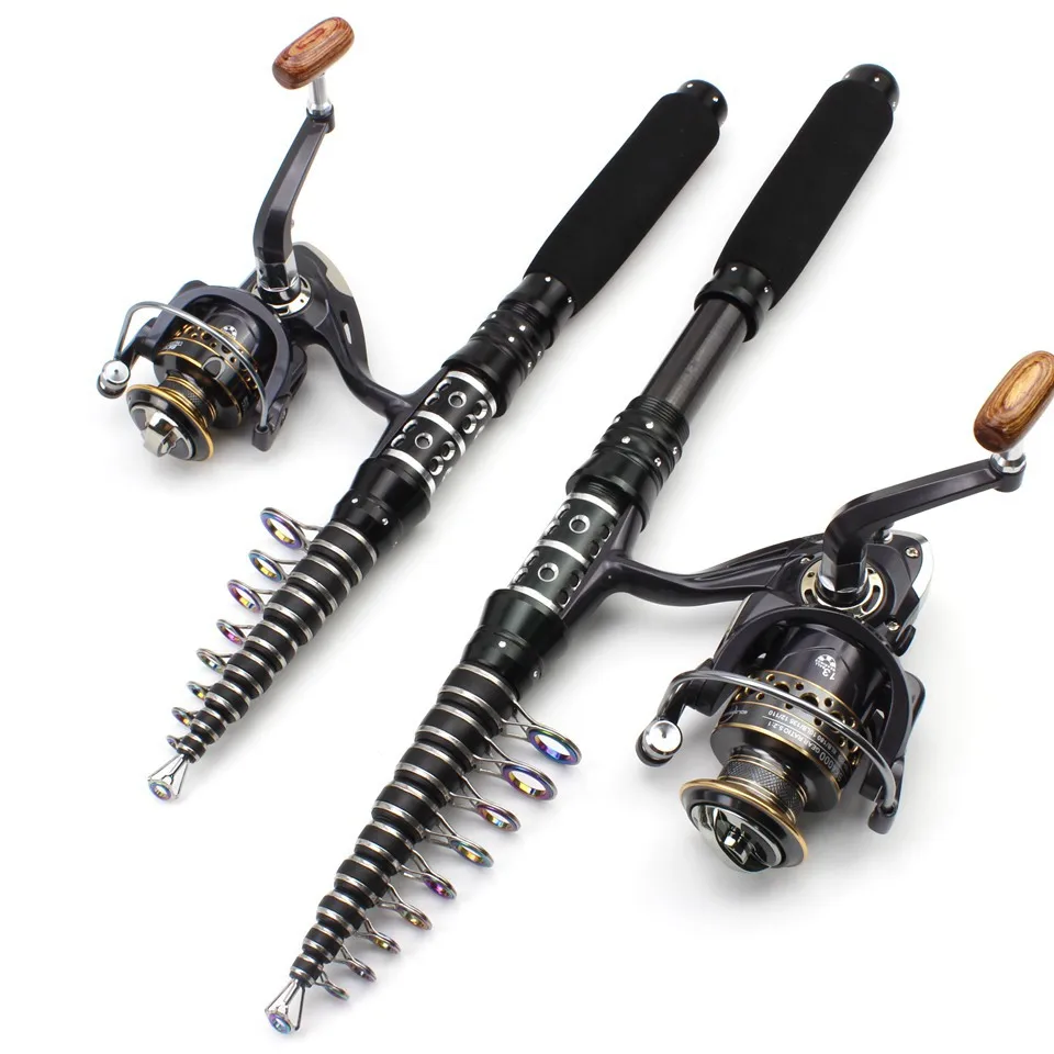 

JiXiangMa official-website Fishing Kit Short Sea Carbon Fishing Rod Spinning Wheel Fishing Gear Set Boat Rod