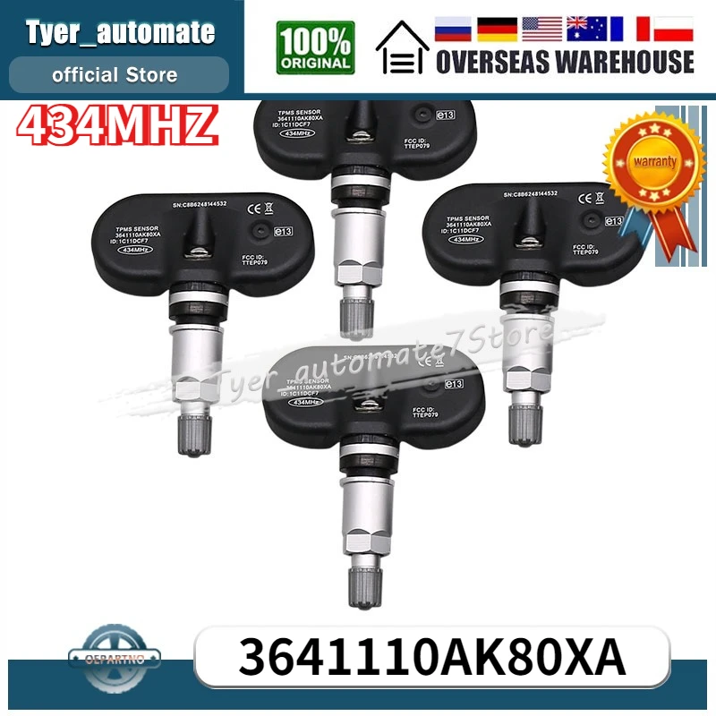 

3641110AK80XA Tire Pressure Monitoring Sensor 434MHZ TPMS Sensor For Great Wall Tracker Voleex C30 Wingle 5 6 Haval H3 H5