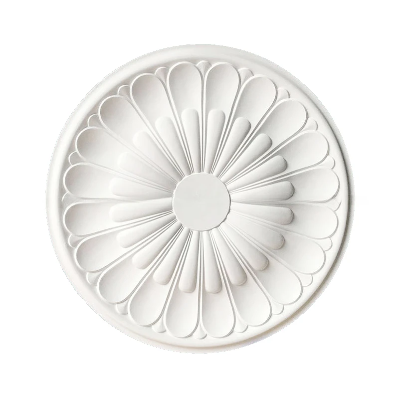 European Style Ceiling Rose Decoration Rosette PU Decorative Pendant Lamp Base Panel Chandelier Paterage Medallion Wall Moulding