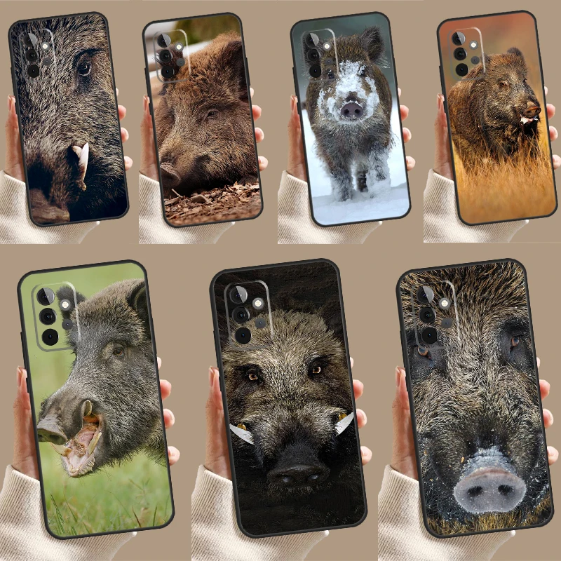 Yaban domuzu durumda Samsung Galaxy A35 Boar A25 A15 A51 A71 A12 A32 aa13 A33 A53 A14 A34 A54 kapak