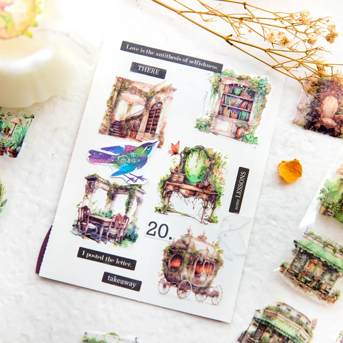 Journamm 37.5mm * 2m estetica nastri per animali domestici fai da te Scrapbooking Collage cancelleria diario forniture Decor Album fotografico materiali nastro