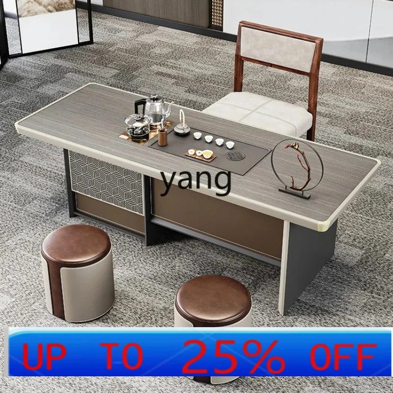 LTT new Chinese-style household coffee table light luxury reception table kung fu table and chair combination