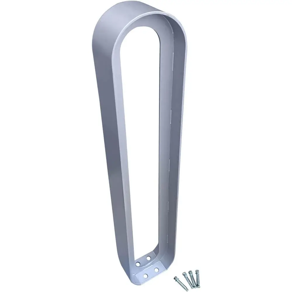 

Овальная подставка для велосипеда с анкерными болтами, коммерческого класса, для улицы, серая, 1 шт., 6,5x3x35