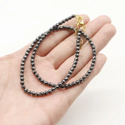 Black Natural Hematite Necklace Jewelry Accessories Necklaces Choker Chain Fashion Jewelry Energy Balance Reiki Jewelry Gifts