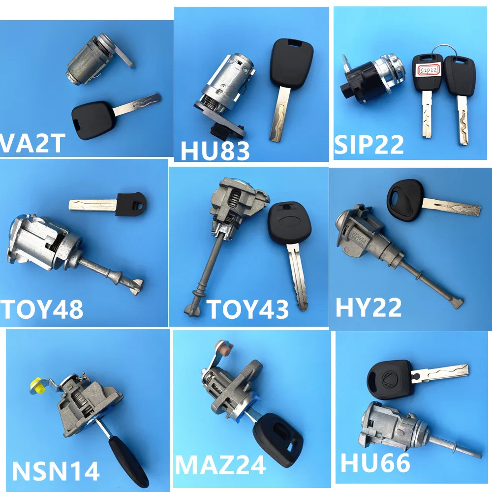 Car key Car key Door Lock Cylinder Key SIP22 HU66 HON66 TOY43 HY22 FO21 NSN14 MAZ24 HU83 VA2T HU64 HU92 HU101 HU100R TOY48