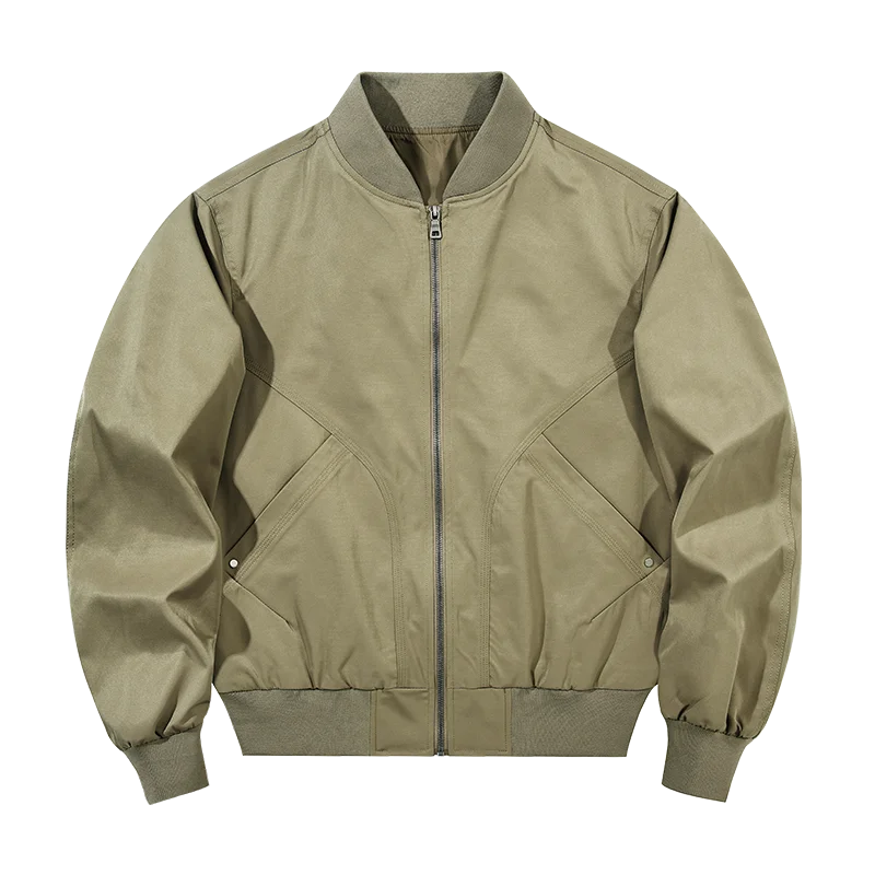 

Осенняя новая бейсбольная куртка среднего и молодого возраста, мужская рабочая одежда-карго, мужская куртка на молнии с несколькими карманами, мужская одежда в базовом стиле