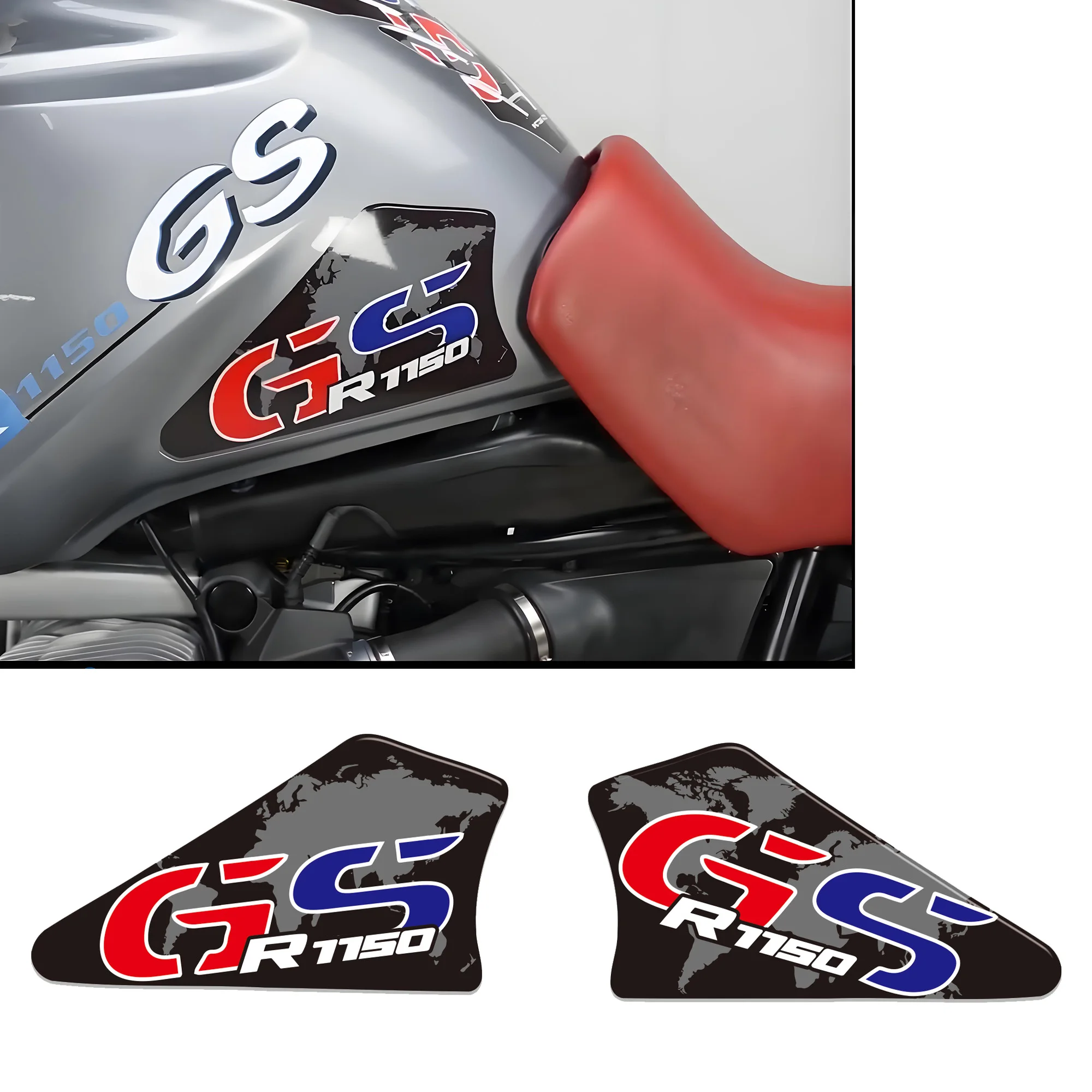 Motorcycle Tank Knee Pad Grips 3D stickers Decals Protector Gas Fuel Oil Kit For BMW R1150GS R 1150 GS R1150 GSA ADV Adventure